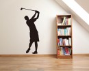 Golf Man Vinyl Decals Silhouette Modern Wall Art Sticker